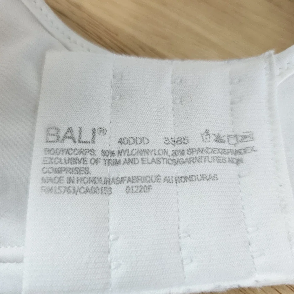 Bali Minimizer Bra Passion for Comfort Full-Coverage‎ Underwire 3385 White 40DDD